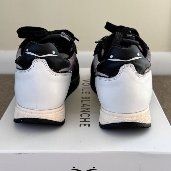 NIB Viole Blanche Juleitte Velour/Sky sneaker 37, Nero-Bianco - Picture 3 of 6
